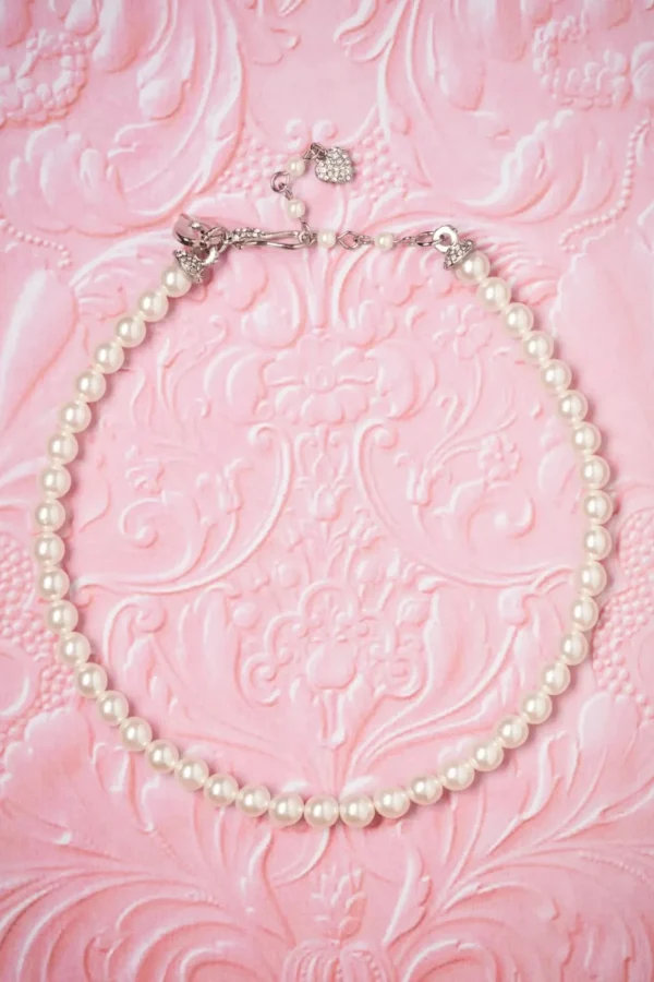 New Lovely Grace Pearl-Choker In Ivoor