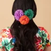 Store Urban Hippies Haarbloemenset In Wortel, Violet Tule En Waterval