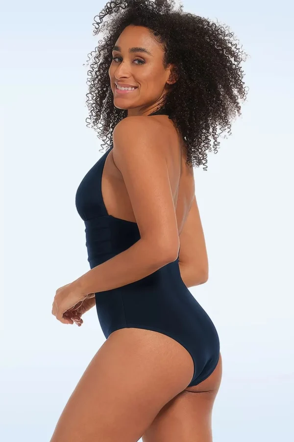 Clearance MAGIC Bodyfashion Halter Shaping Badpak In Marineblauw