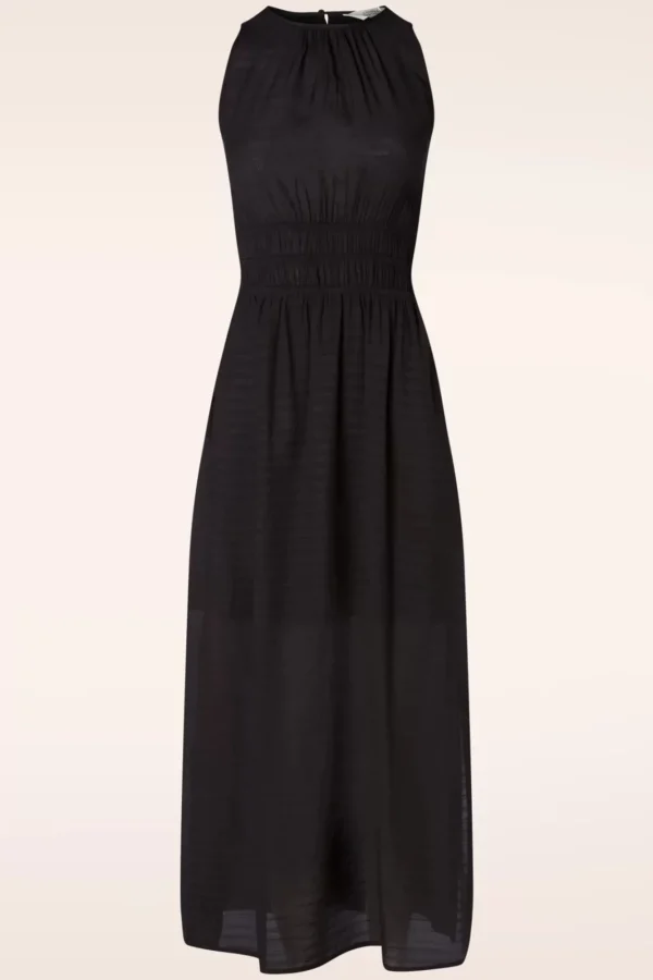 Sale Compania Fantastica Hannah Maxi Jurk In Zwart