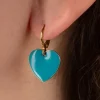 Discount Urban Hippies Heart Oorbellen In Turquoise