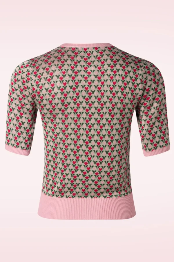 Sale Banned Retro Heart Wonders Cardigan In Saliegroen