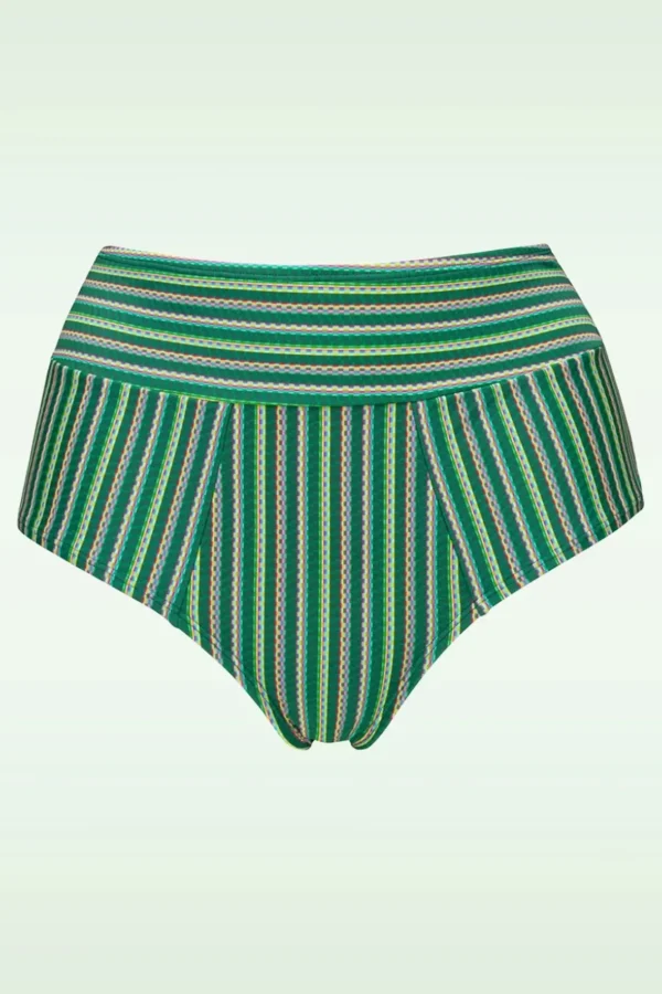 New Marlies Dekkers Holi Vintage High Waist Bikini Broekje In Botanisch Groen