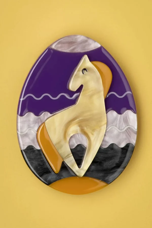 Fashion Erstwilder Horse Of Hope Broche