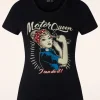 Outlet Queen Kerosin I Can Do It Motor Queen T-Shirt In Zwart