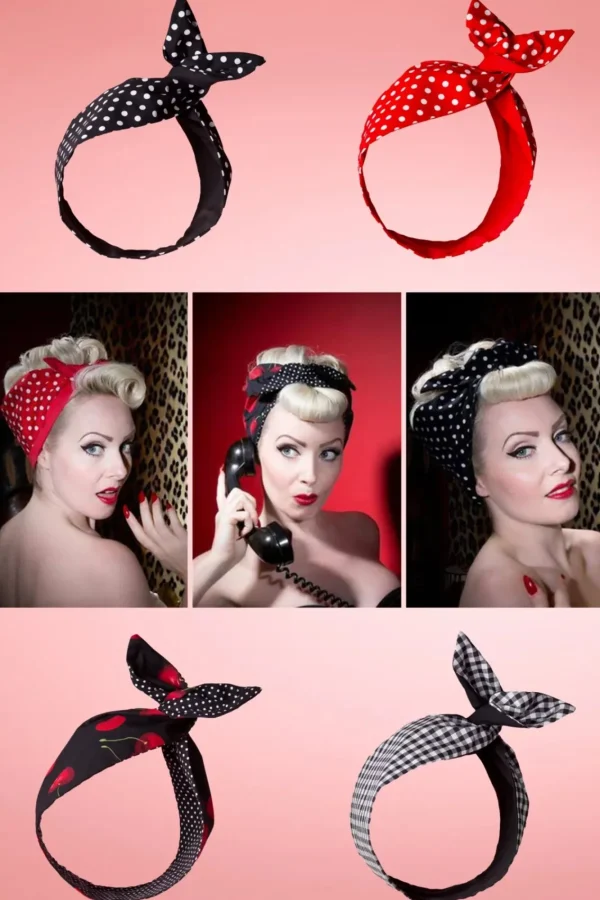 Cheap Be Bop a Hairbands Ik Wil Polkadots In Mijn Haarsjaal In Rood