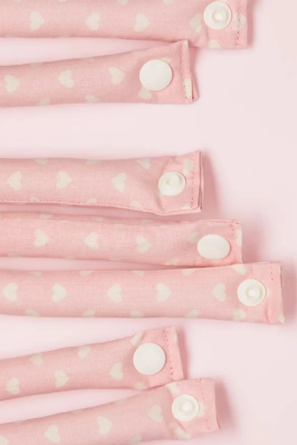 Best Lieblingsstucke By JuttaVerena In My Heart - Set Van 12 Krulspelden In Roze
