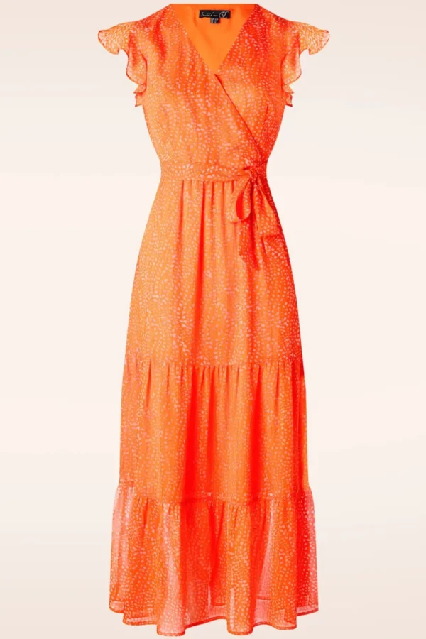 Outlet Smashed Lemon Ivy Maxi Jurk In Oranje