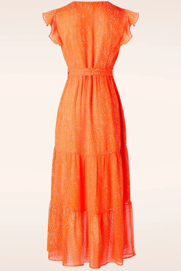 Outlet Smashed Lemon Ivy Maxi Jurk In Oranje