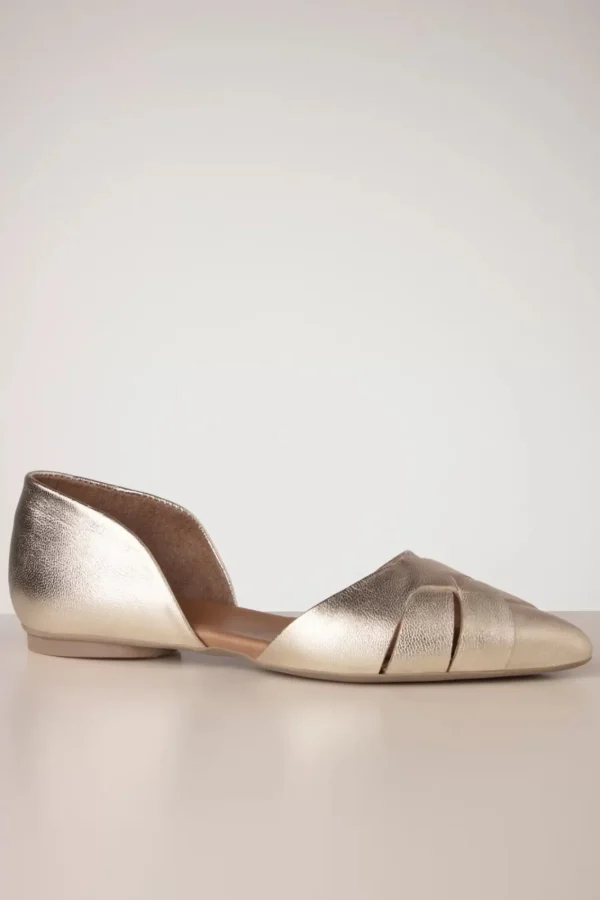 Hot Miz Mooz Jade Ballerina In Goud Metallic