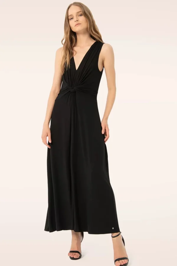 Clearance Surkana Jasmine Maxi Jurk In Zwart