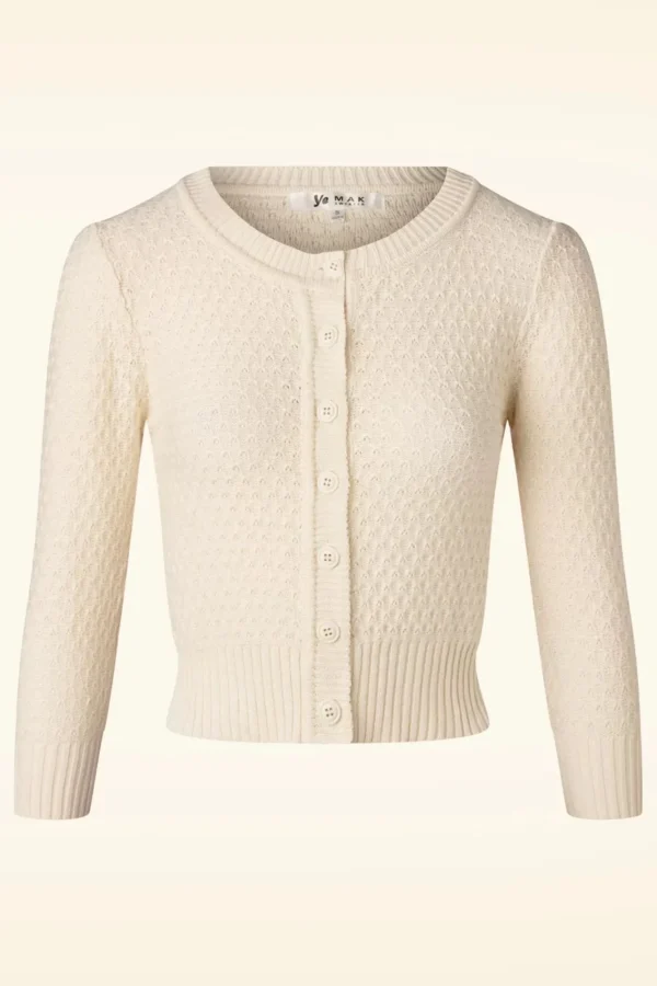 Store Mak Sweater Jennie Cardigan In Havermout