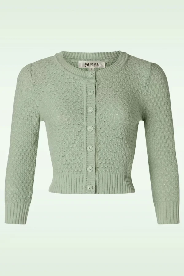 Cheap Mak Sweater Jennie Vest In Duck Egg Groen