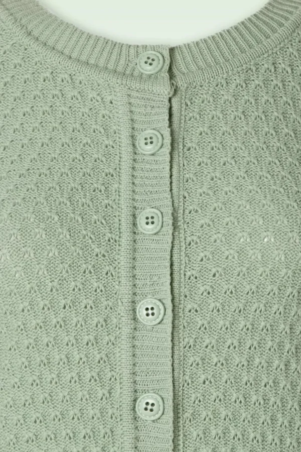 Cheap Mak Sweater Jennie Vest In Duck Egg Groen