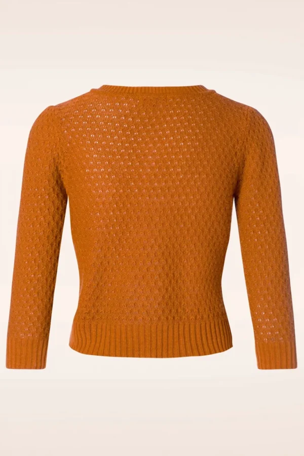 Online Mak Sweater Jennie Vest In Licht Oranje