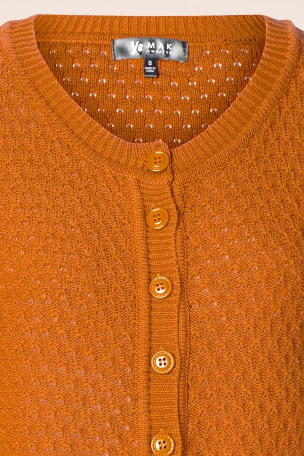 Online Mak Sweater Jennie Vest In Licht Oranje