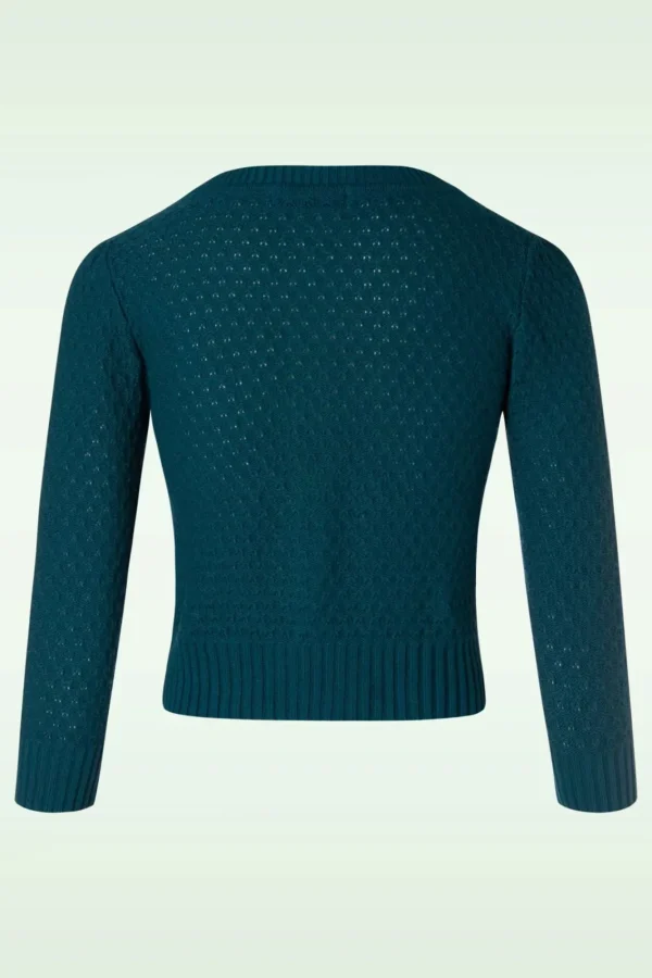 Store Mak Sweater Jennie Vest In Petrol Blauw