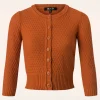 Hot Mak Sweater Jennie Vest In Vintage Oranje