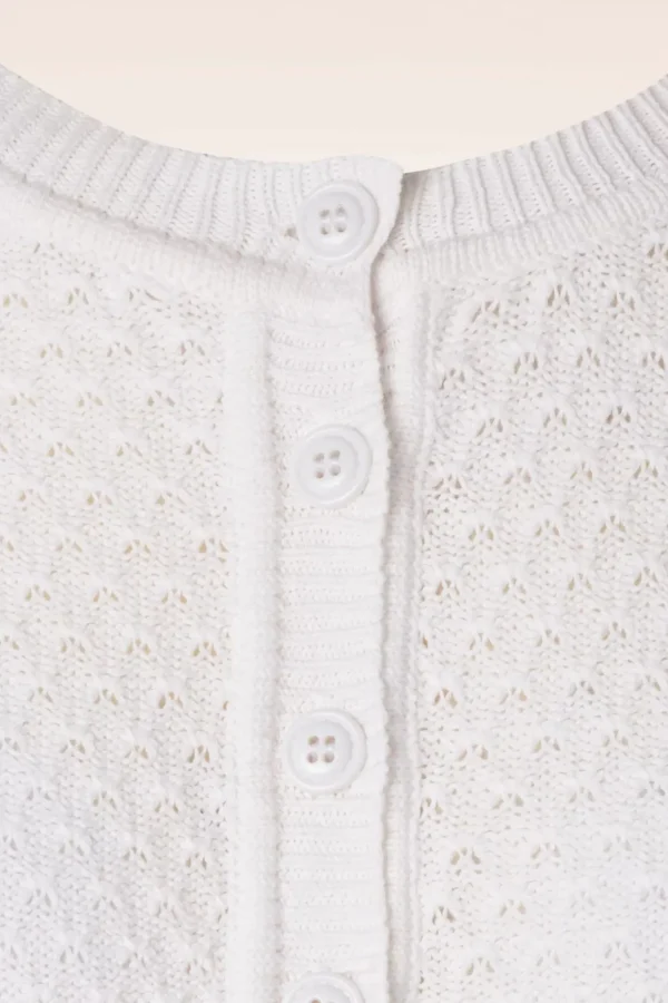 Hot Mak Sweater Jennie Vest In Wit