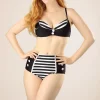 Store Belsira Joelle Stripes Bikinibroekje In Zwart En Wit