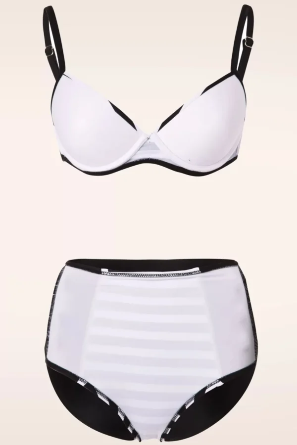 Store Belsira Joelle Stripes Bikinibroekje In Zwart En Wit