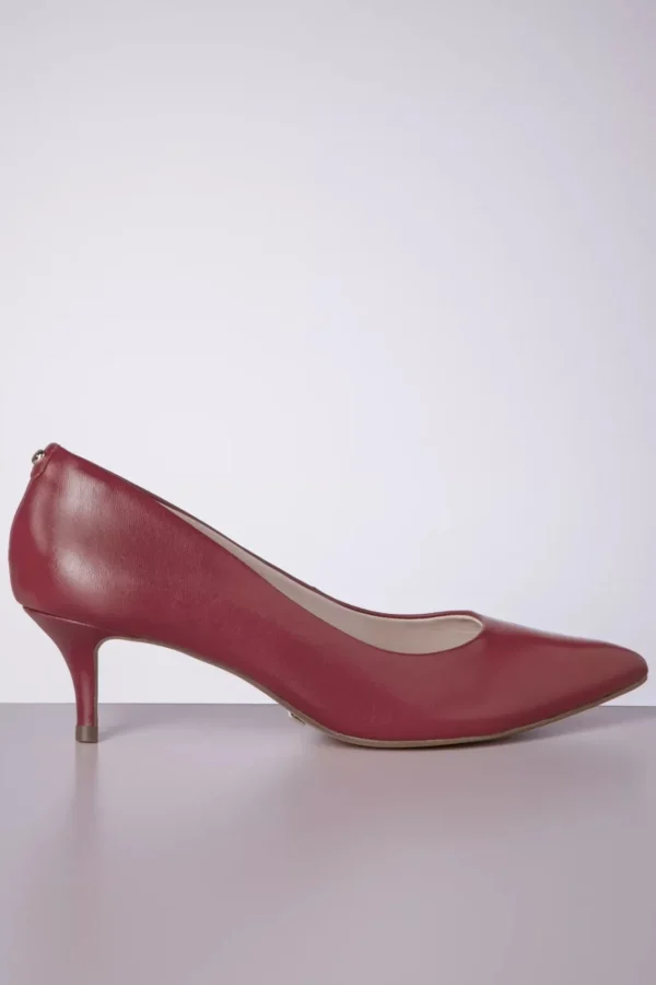 Outlet Parodi Shoes Josephine Pumps Van Leder In Rood