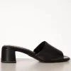 Best Sale Tamaris Josie Slip On Muiltjes Van Leder In Zwart