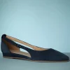 Flash Sale Tamaris Josie Suede Ballerina's In Marineblauw