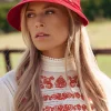 Sale Brontu00e9 Julia Straw Cloche Hoed In Rood