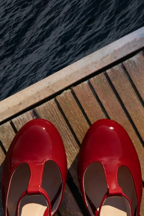 Online Lola Ramona u2665 Topvintage June Effortlessly Elegant Lakpumps In Vurig Rood