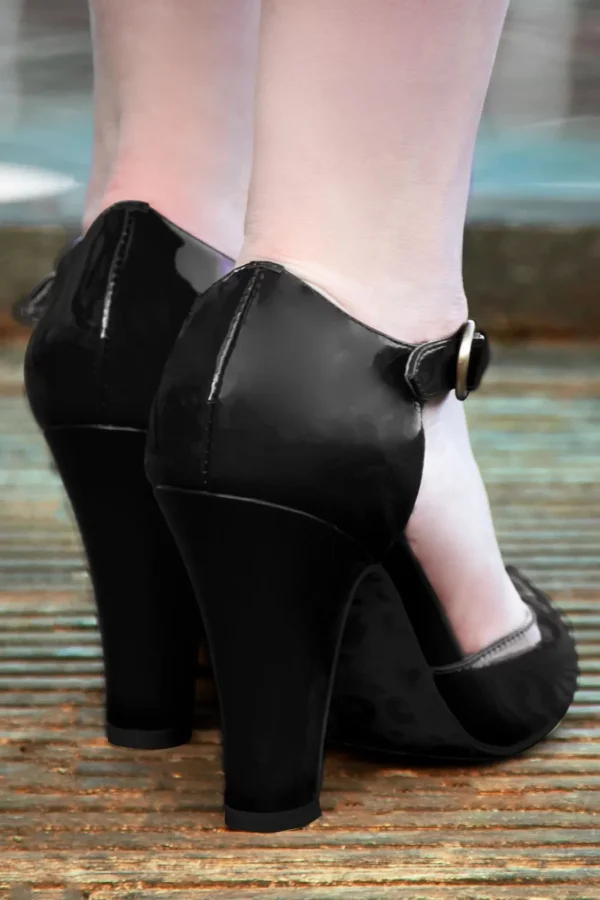 Best Sale Lola Ramona u2665 Topvintage June Effortlessly Elegant Lakpumps In Zwart