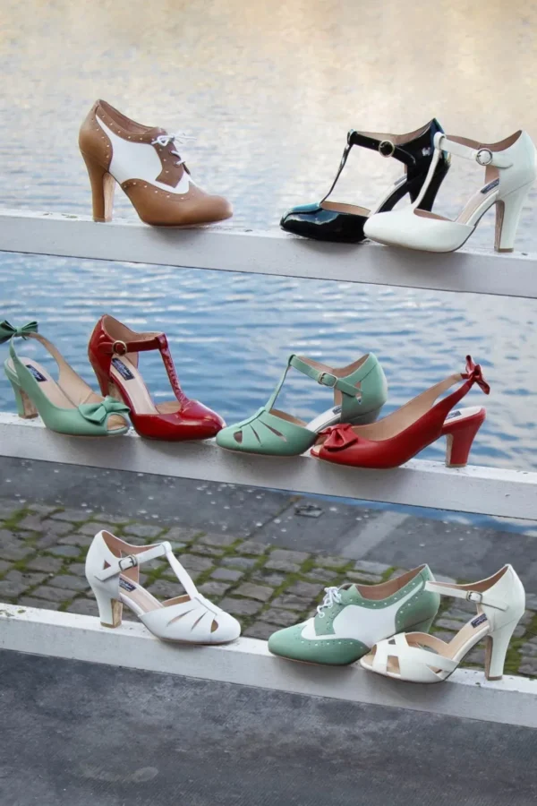 Online Lola Ramona u2665 Topvintage June Effortlessly Elegant Lakpumps In Vurig Rood