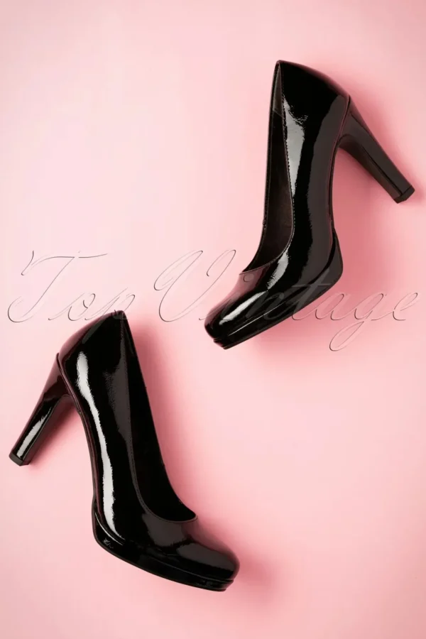 Outlet Tamaris Katie Laquer-Pumps In Zwart