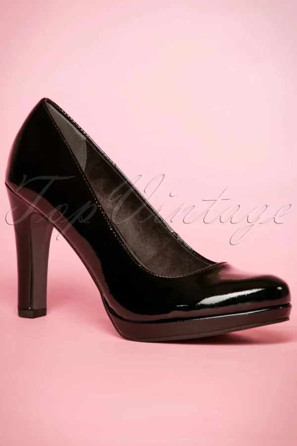 Outlet Tamaris Katie Laquer-Pumps In Zwart