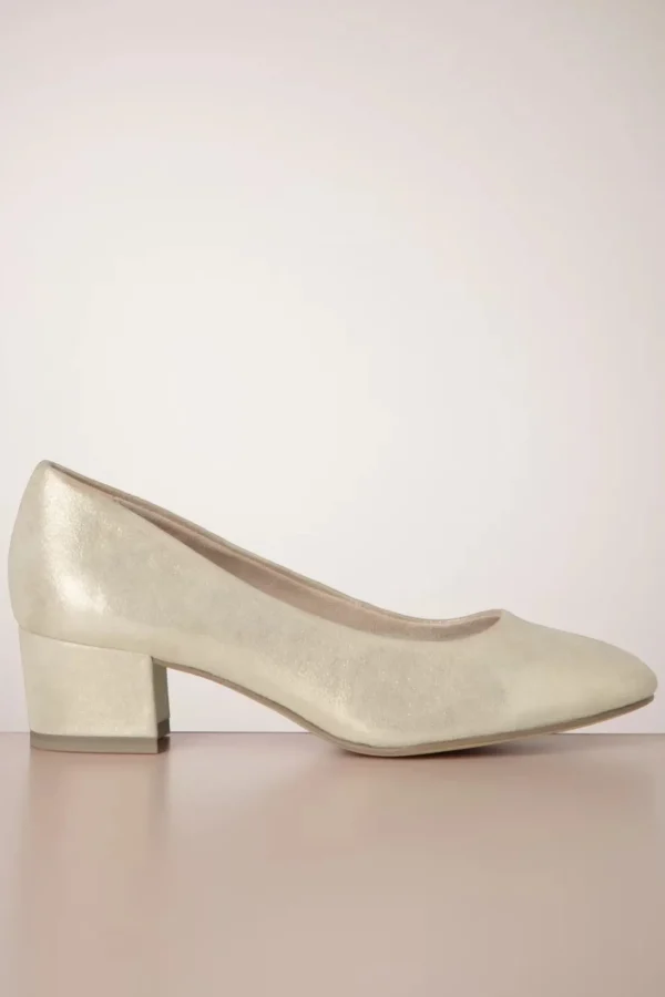 Flash Sale Tamaris Katrin Suedine Pumps In Champagne