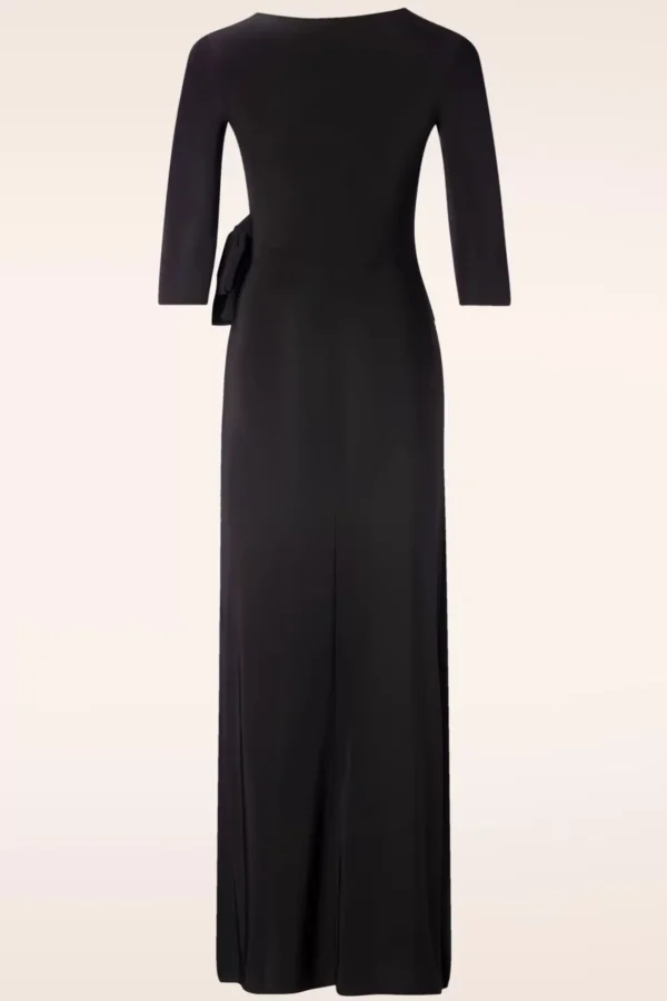 Online Vintage Chic for Topvintage Katy Maxi Jurk In Zwart