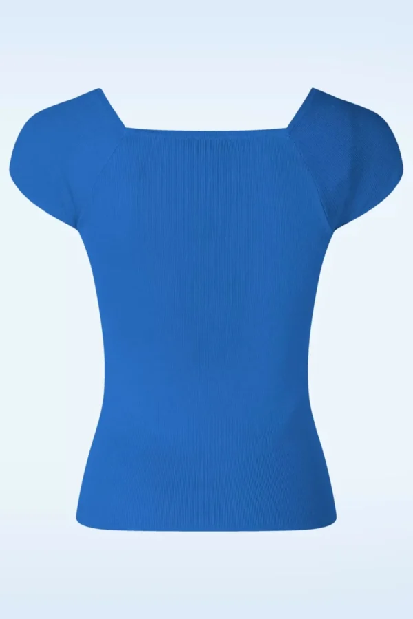 Online Zilch Kaylie Top In Disco Blauw