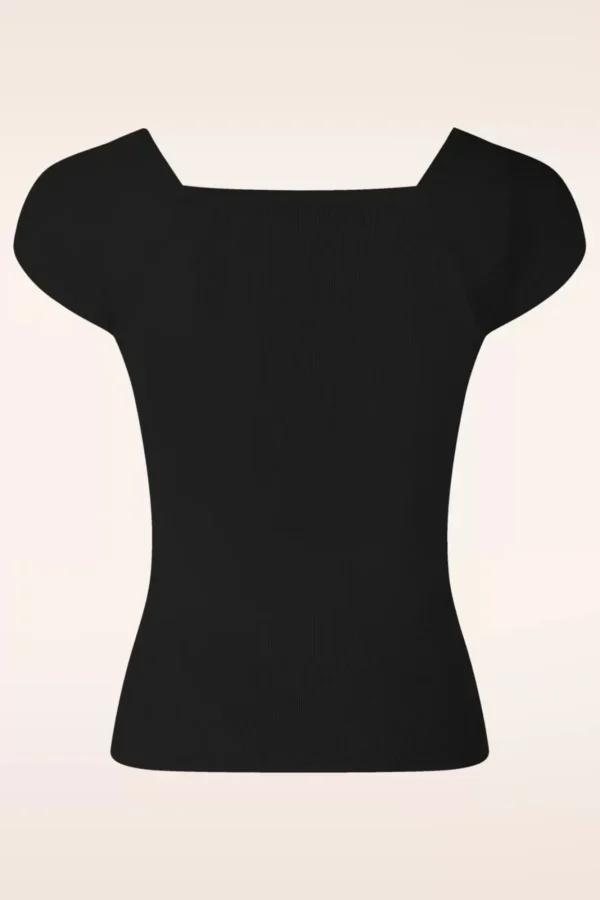 Fashion Zilch Kaylie Top In Zwart