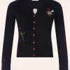 Discount Banned Alternative Keep Em Flying Cardigan In Zwart