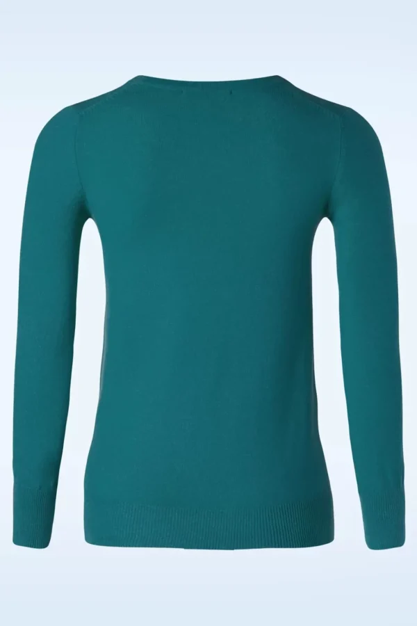 Shop Mak Sweater Kelly Trui In Tealblauw