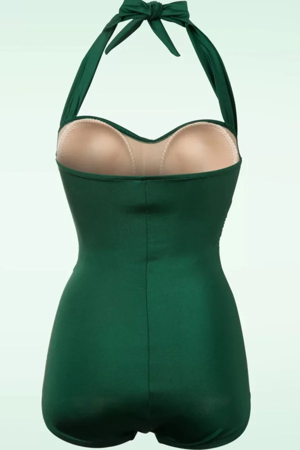 Best Sale Esther Williams Klassiek Jaren Vijftig Eendelig Badpak In Groen