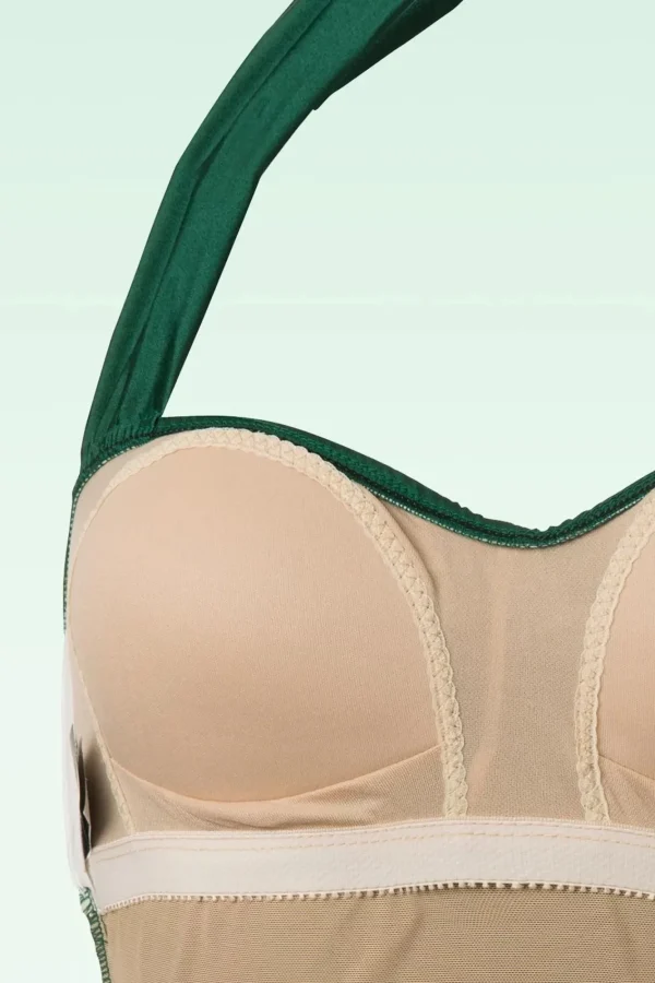 Best Sale Esther Williams Klassiek Jaren Vijftig Eendelig Badpak In Groen
