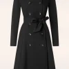 Discount Collectif Clothing Korrina Swing Trenchcoat In Zwart