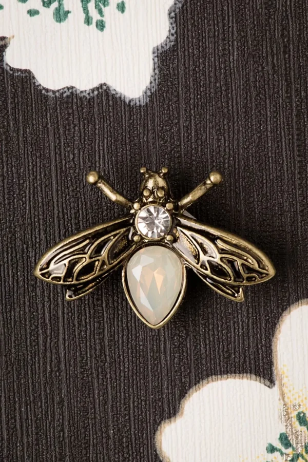 Cheap Lovely Kristallen Insectenbroche In Goud