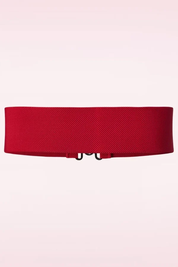 Shop Banned Retro Lauren Vintage Stretchriem In Rood