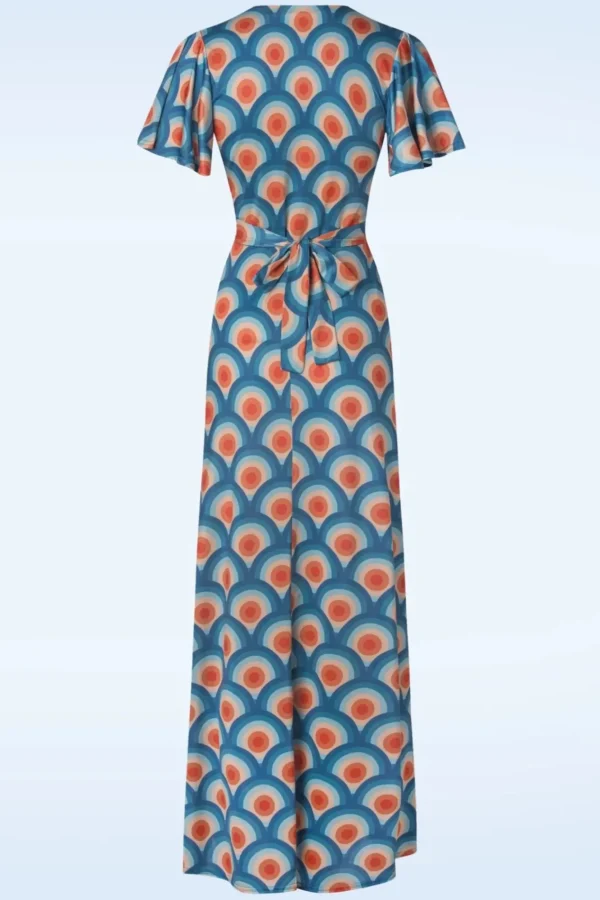 Clearance Vintage Chic for Topvintage Laurie Maxi Jurk In Circle Geo Print