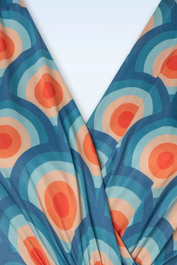 Clearance Vintage Chic for Topvintage Laurie Maxi Jurk In Circle Geo Print