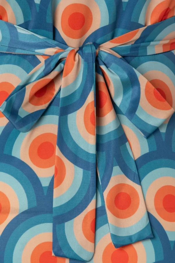 Clearance Vintage Chic for Topvintage Laurie Maxi Jurk In Circle Geo Print