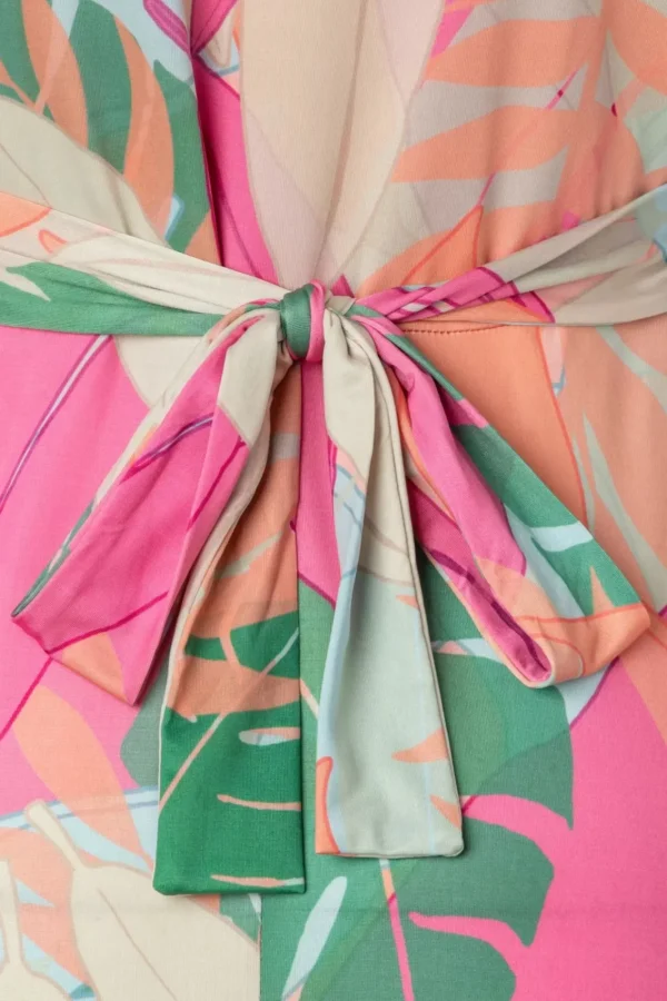 Best Sale Vintage Chic for Topvintage Laurie Maxi Jurk In Multi Pastle Leaves