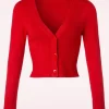 Best Banned Retro Let's Go Dancing Vest In Lipstick Red